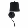BERNI Wandlampe mit LED-Player schwarz