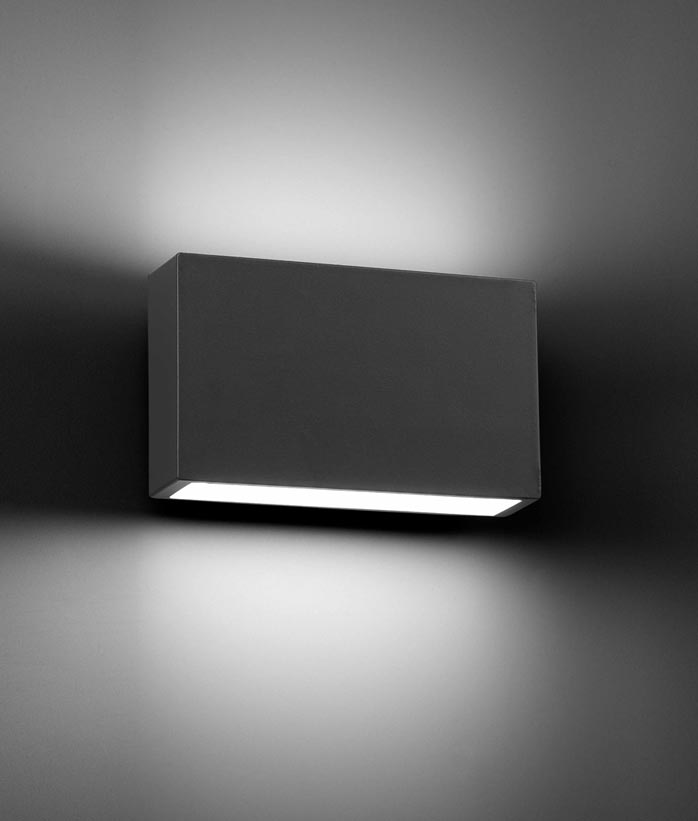Detail der modernen Außenwandleuchte TANE LED