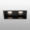 Einbaustrahler verstellbar schwarz 2 Lichter HYDE