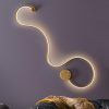 GRAFOS Goldene LED-Wandleuchte