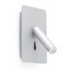 Graue LED-Wandlampe SUAU
