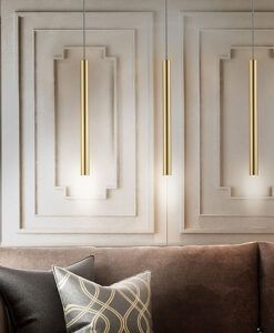 VARAS dimmbare LED-Lampe goldglänzend - 2