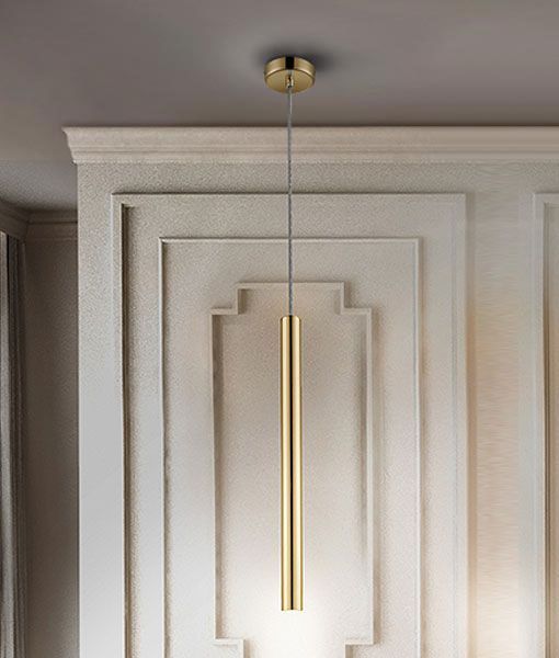 VARAS dimmbare LED-Lampe goldglänzend - 1