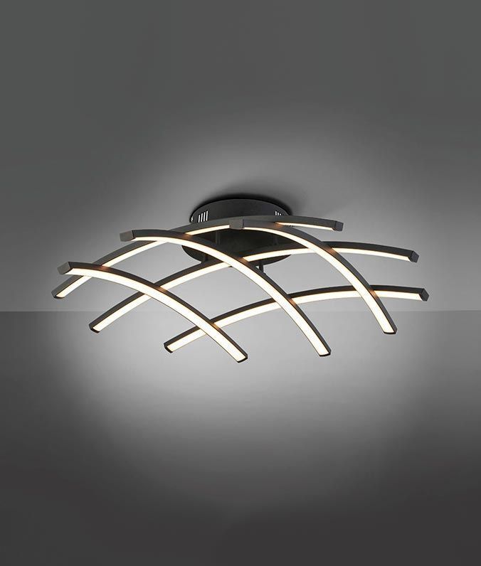 LED-Deckenlampe schwarz 59 Ø TRAMA