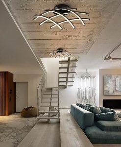 LED-Deckenleuchte schwarz 59 Ø TRAMA Ambiente