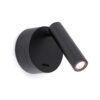 Leseleuchte schwarz 3W Warmlicht BOC LED