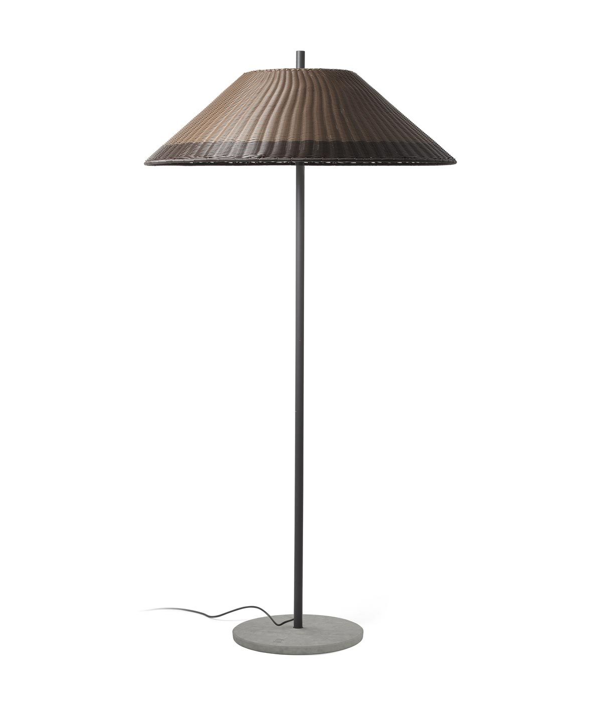 Outdoor Stehlampe 2 Meter und Ø 100 cm grau braun grau SAIGON