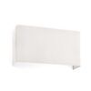 Rechteckige Wandlampe aus beigem Stoff 2 Lichter COTTON