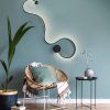 Schwarze LED-Wandlampe GRAFOS