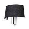 Schwarze Wandlampe HOTEL