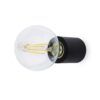TEN minimalistische Wand- oder Deckenlampe mattschwarz
