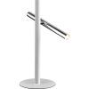 Tischlampe 2 LED-Lichter Weiß und Chrom VARAS