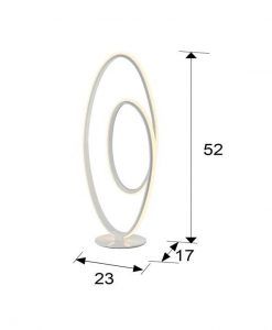 Tischlampe LOOP LED weiß Maßnahmen