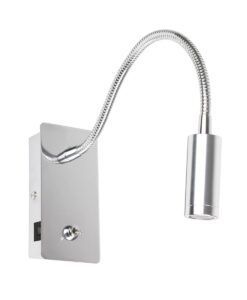 Wandleuchte leser chrom und usb C JULIET LED - N