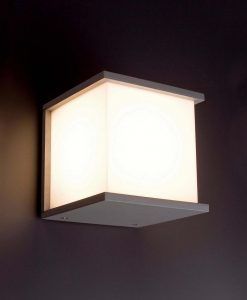 Wandlampe KUBICK Detail grau