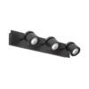 Wandlampe mit 3 verstellbaren Lichtern schwarz COCO