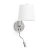 Wandlampe mit LED-Player Nickel BERNI