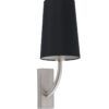 Wandlampe Nickel matt und schwarz REM