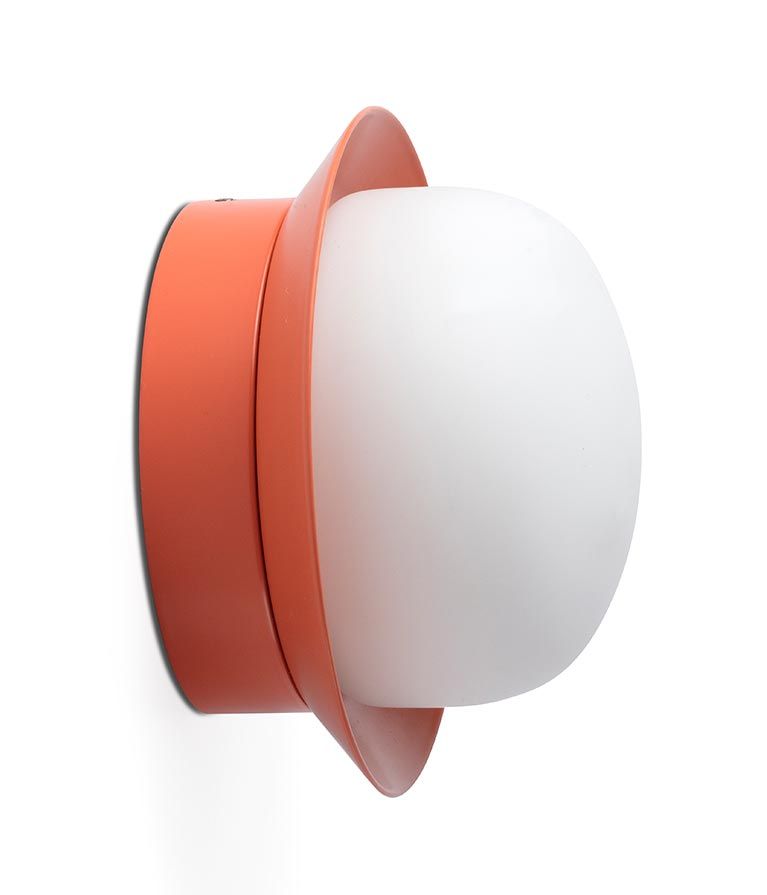 Korallenfarbene Wand- oder Deckenleuchte MAY LED MAY LED 2