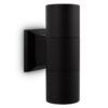 BOWERY Wandlampe mit 2 Lichtern schwarz