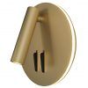 LOS 176 goldene Wandlampe mit zwei Lichtern