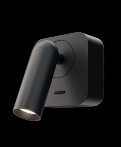 MIRAX Schwarze quadratische LED Wandleuchte
