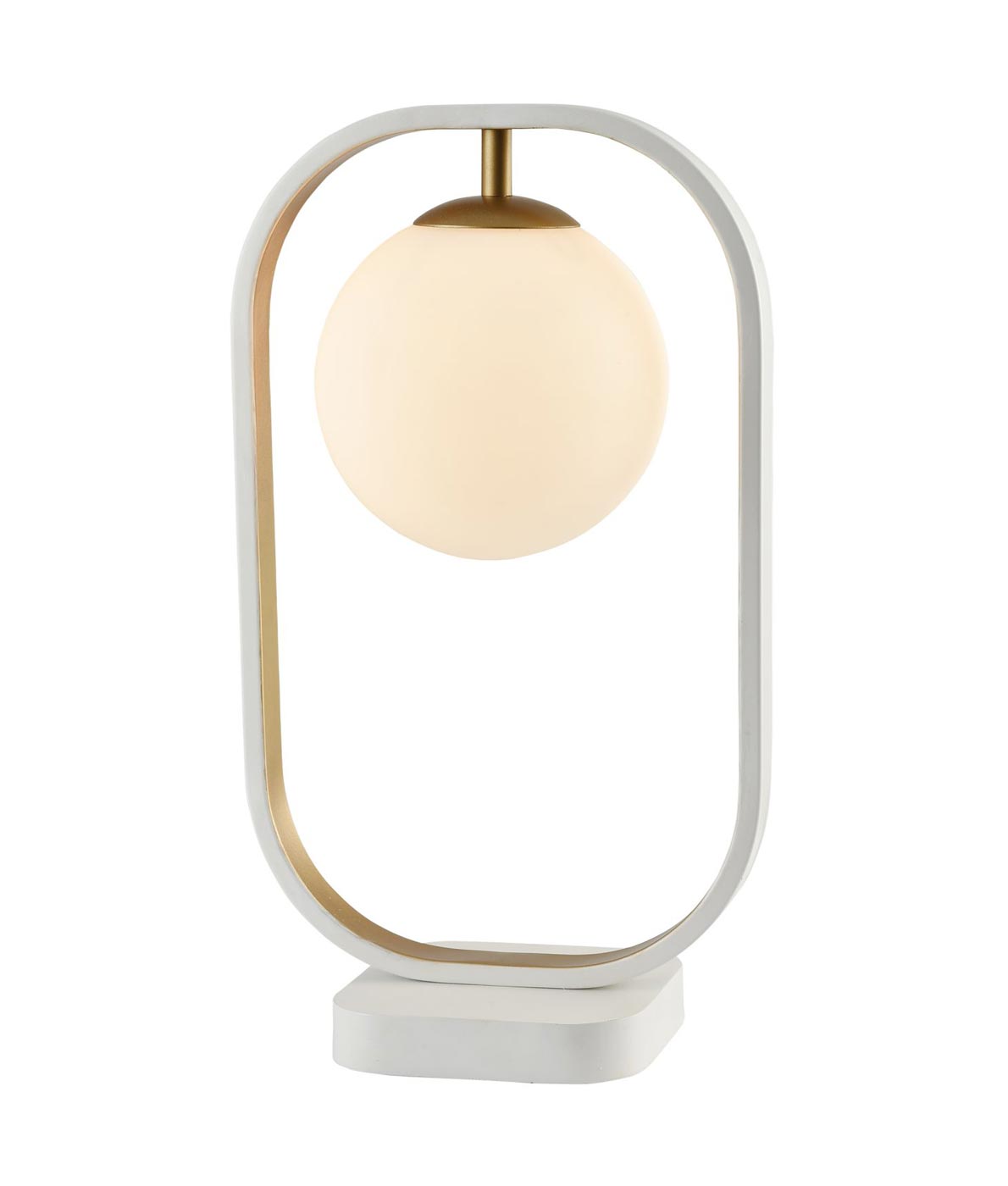Tischlampe AVOLA weiß und golden