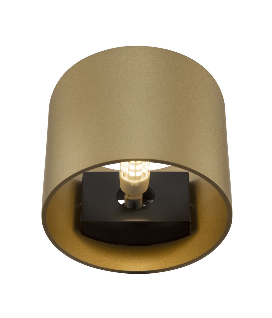 Wandlampe RUND gold
