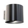 Wandlampe RUND mattschwarz
