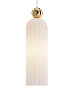 ANTIC Lampe aus Gold und Opalglas 2