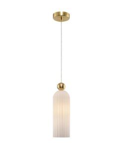 ANTIC Lampe aus Gold und Opalglas