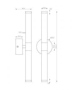 AXIS LED 10W gold Wandleuchte Masse