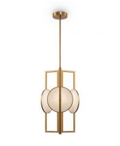 Goldene Lampe 3 Lichter Ø 30 cm MARMO