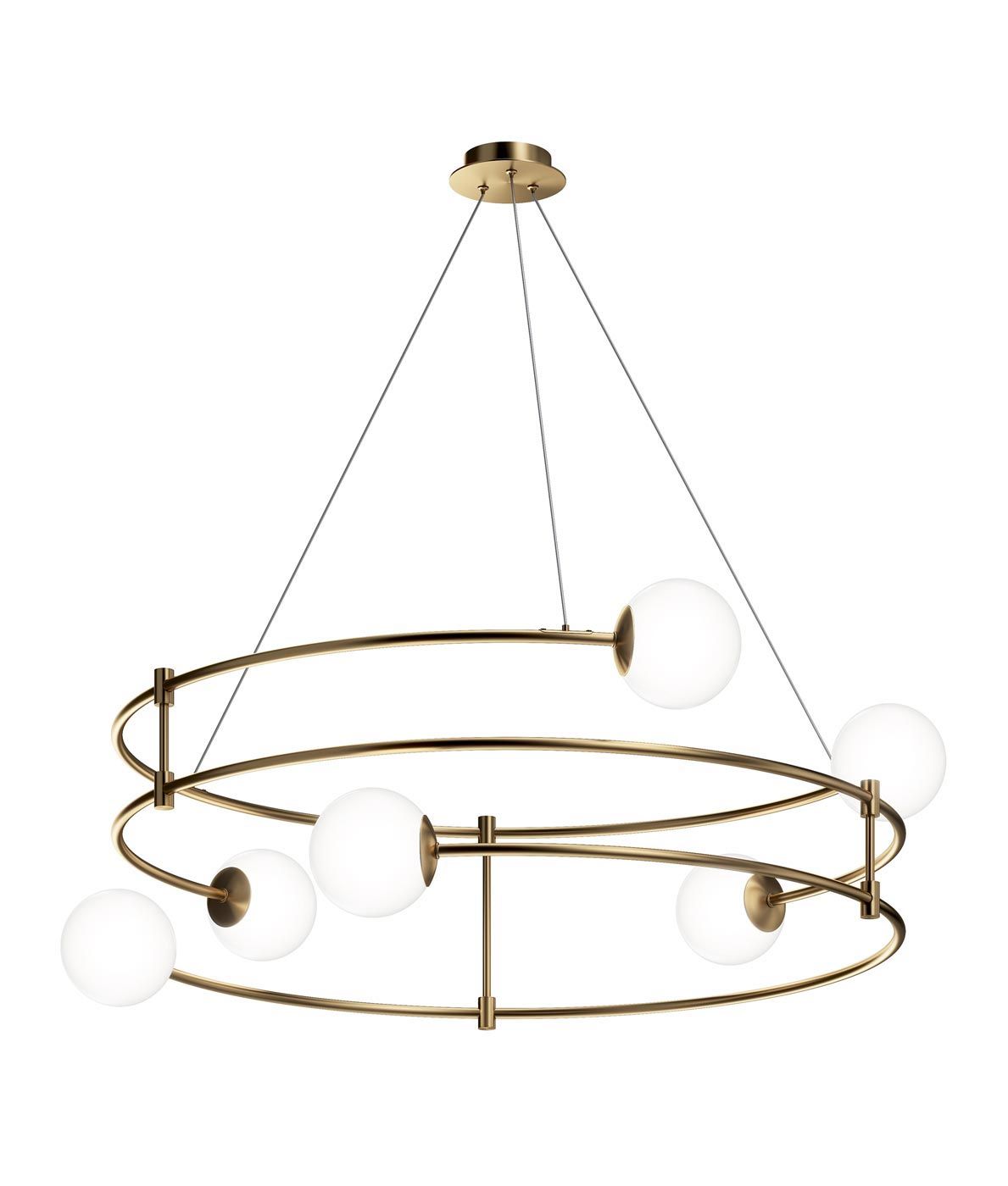 Goldene Lampe 6 Lichter Ø 81 cm BALANCE