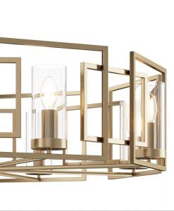 Goldene Lampe 8 Lichter Ø 87 cm BOWI 2