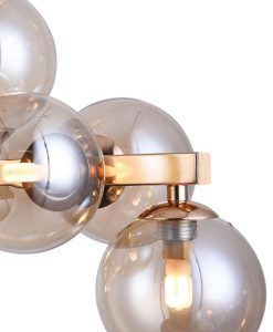 Goldene lineare Lampe 25 Lichter DALLAS 2