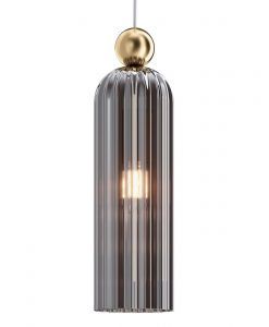 Lampe aus Gold und Rauchglas ANTIC 2