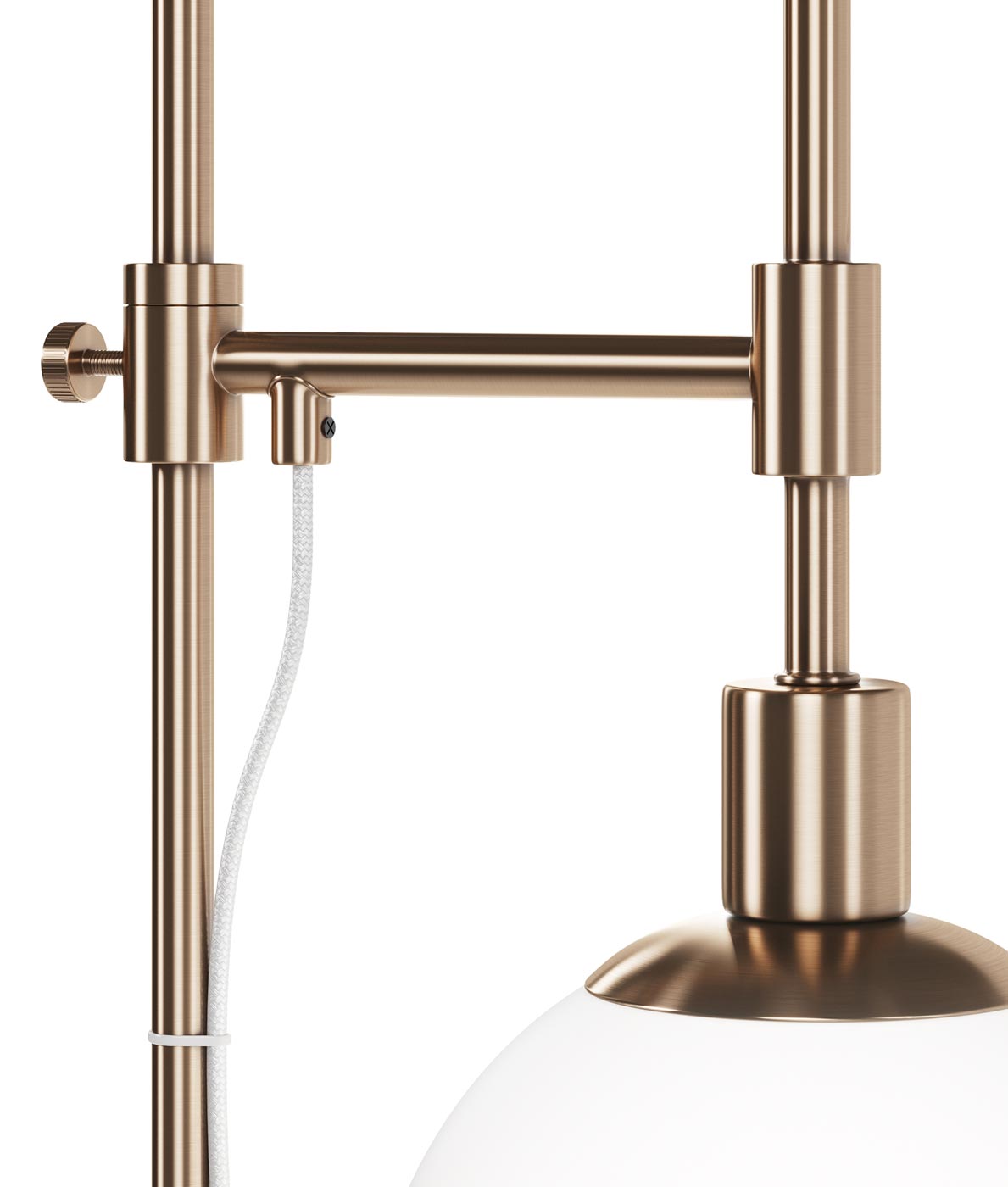 Stehlampe aus Gold und Kristall ERICH 2