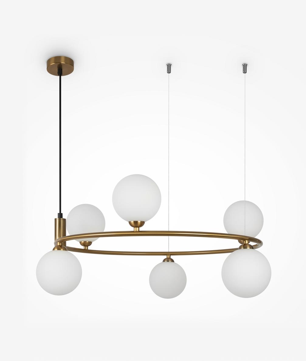 Lampe 6-flammig Ø 58 cm RING 2