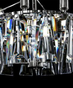 Chrom-Lampe 18 Lichter Ø 77 cm PUNTES - Details