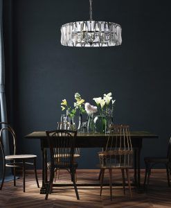 Chromfarbene Lampe 6 Leuchten Ø 51 cm PUNTES - Umgebung