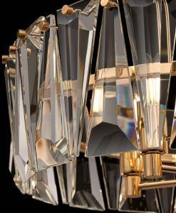 Goldfarbene Lampe 6 Lichter Ø 51 cm PUNTES - Details
