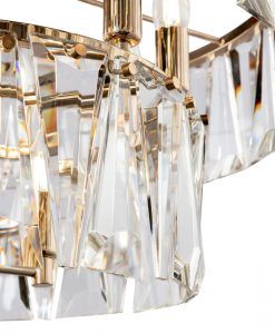Goldfarbener Lampe 12 Leuchten Ø 68 cm PUNTES - Details