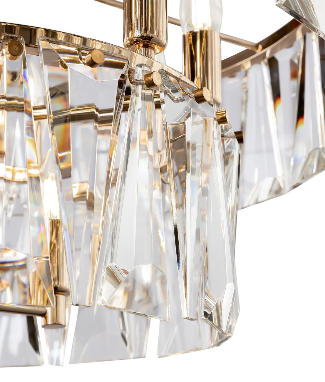 Goldfarbener Lampe 12 Leuchten Ø 68 cm PUNTES - Details