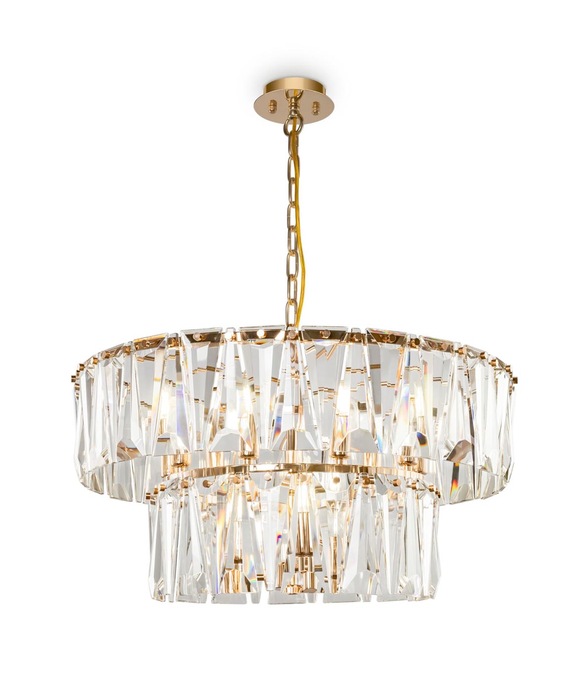 Goldfarbener Lampe 12 Leuchten Ø 68 cm PUNTES