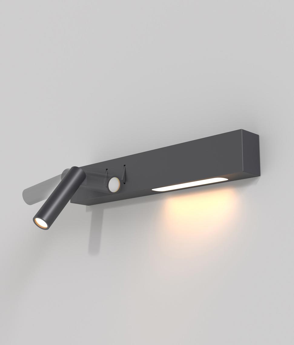 COMODO LED Wandleuchte schwarz - Details