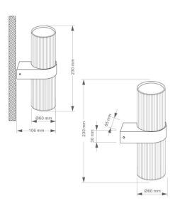 DYNAMICS Wandleuchte - Masse