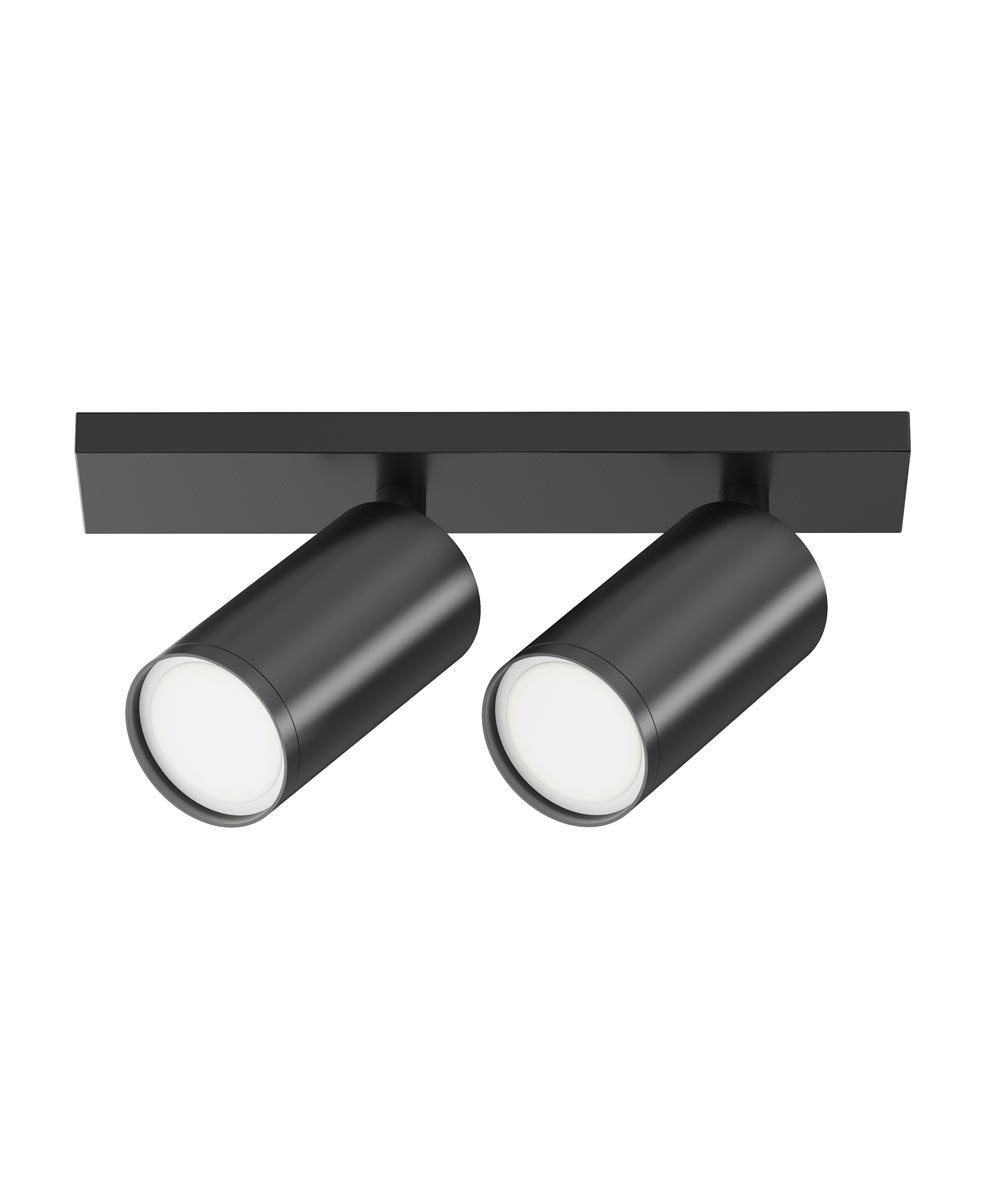 FOCUS S zweiflammige schwarze Leuchte