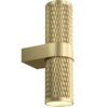 FOCUS Zweiflammige goldene Wandleuchte
