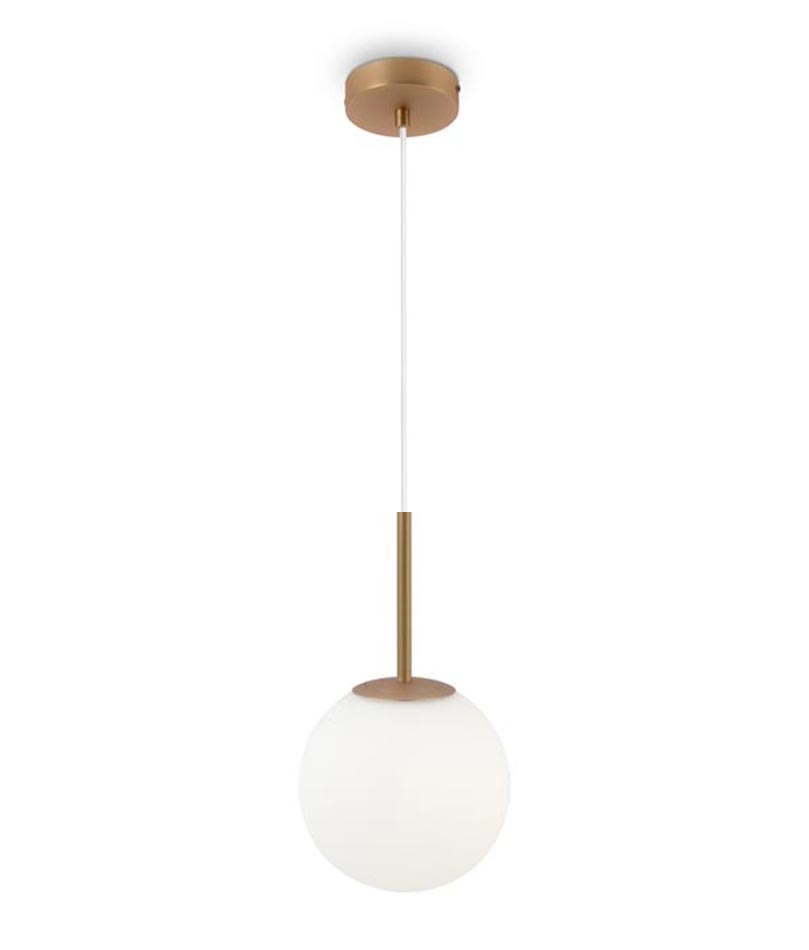 Goldfarbene Lampe Ø 20 cm BASIC FORM